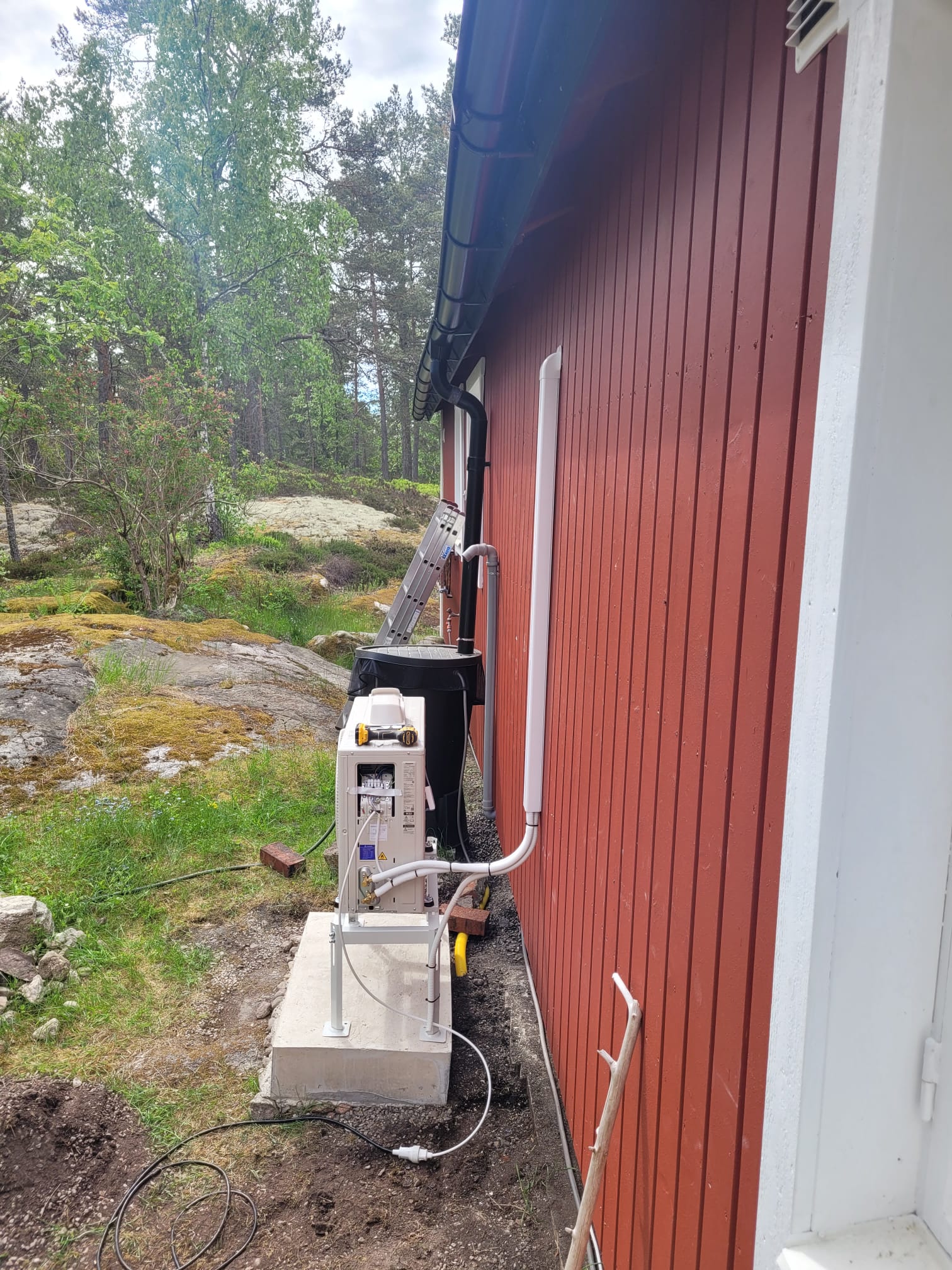 Alomit varmepump installation 0071