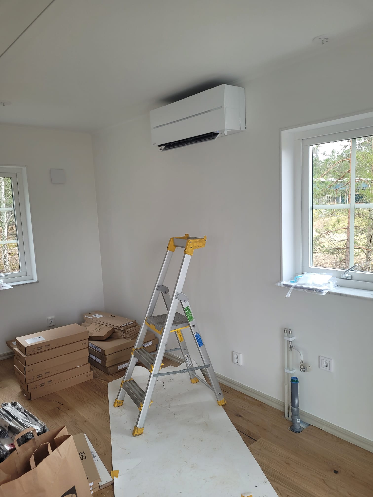 Alomit varmepump installation 0107