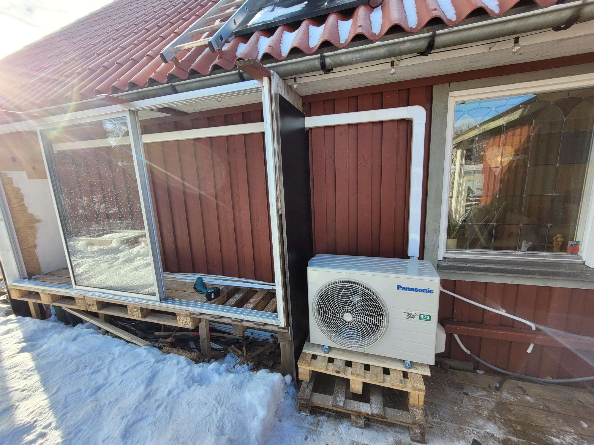 Alomit varmepump installation 0124